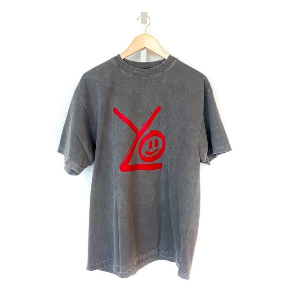 Ylona Garcia Graphic Tee in Gray (New Without Tags)
